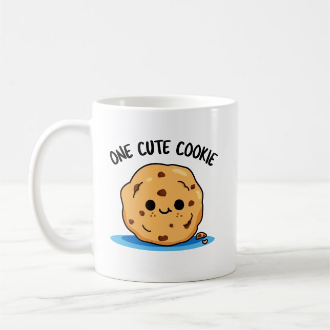Mug Un Cute Cookie Funky Food Pun (Gauche)