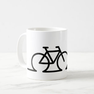 Mug Un dessin très proche. Vélo E-bike de course et 