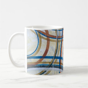 Mug Un détail d'une peinture abstraite ; arcs de coule