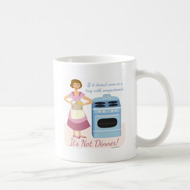 Mug Un Dîner Gelé Signifie Souper Maman Slogan (Droite)