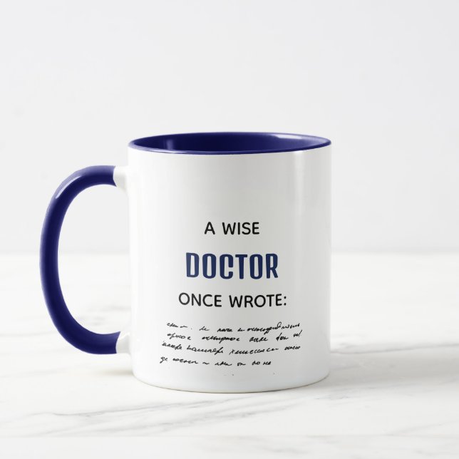 Mug Un Docteur Sage De La Marine Écrit Une Fantastique (Gauche)