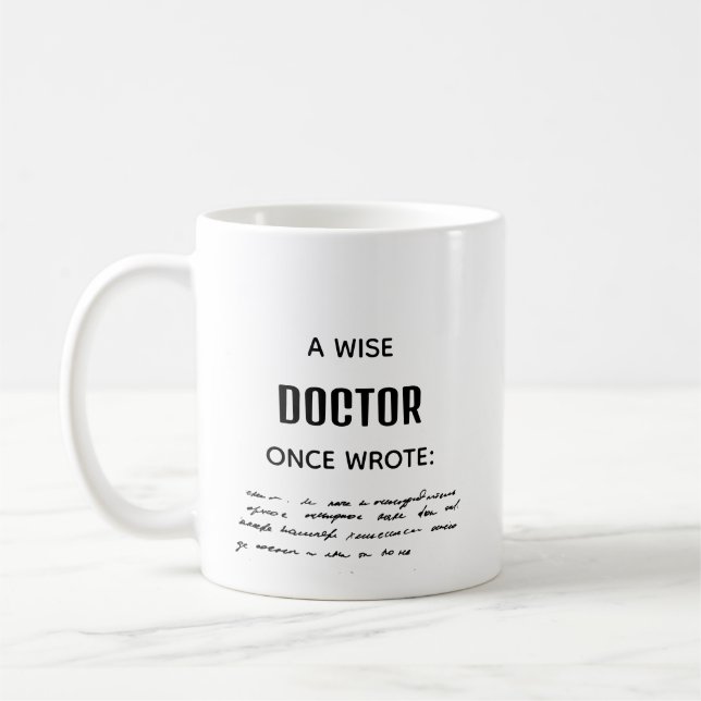 Mug Un Docteur Sage Écrivait Une Fantastique Nouveauté (Gauche)
