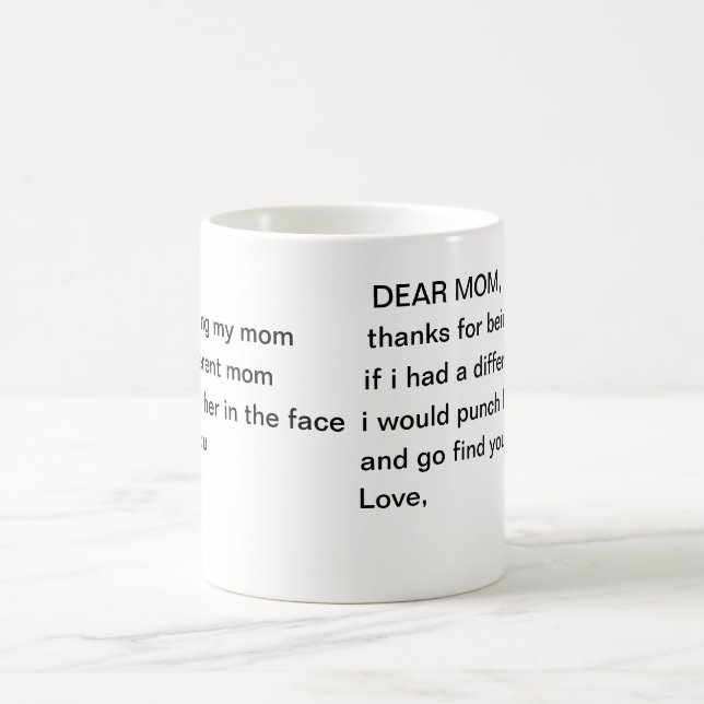 Mug Un drôle de punch face à la fête des mères (Centre)