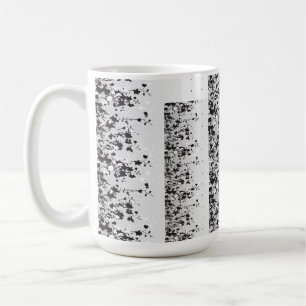 Mug Un ensemble complexe de design floral noir et blan