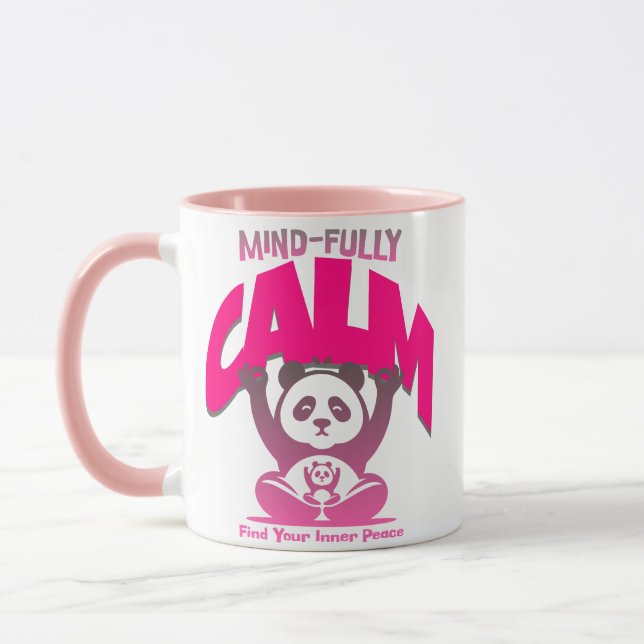 Mug Un esprit calme, plein coeur, comme un panda paisi (Gauche)