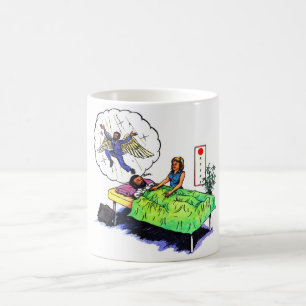 Mug un gars heureux et amusant reçoit un traitement re