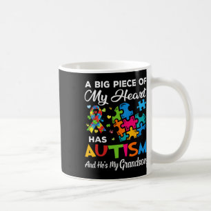 Mug Un gros morceau de mon coeur a l'autisme et c'est
