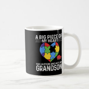 Mug Un gros morceau Mon coeur a l'autisme et il est My