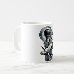 Mug Un guerrier japonais en costume astronaute