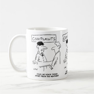 Mug Un homme au bureau des plaintes