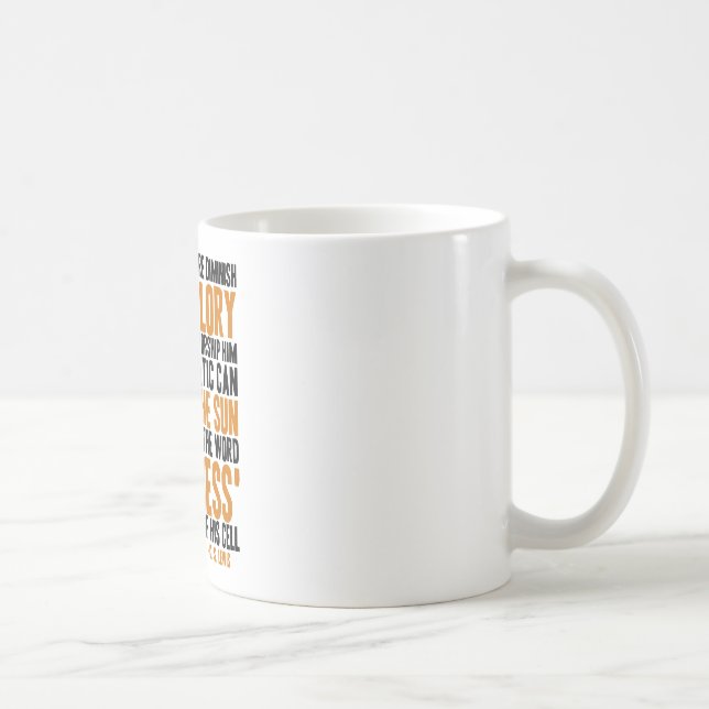Mug Un homme peut pas plus diminuer la gloire de Dieu (Droite)