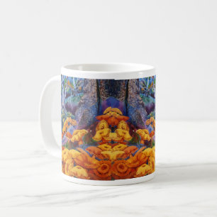 Mug Un immense morceau de champignons dans une forêt c