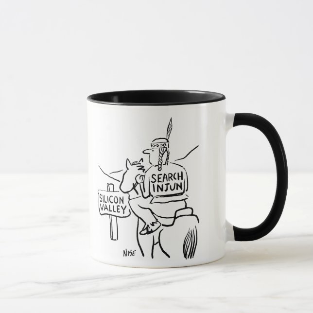 Mug Un Indien rouge à cheval dans la Silicon Valley (Droite)
