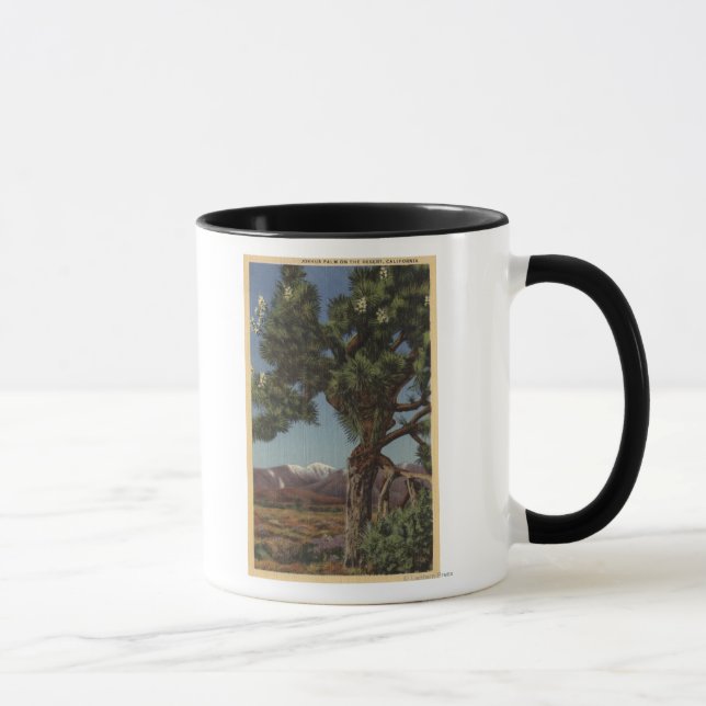 Mug Un joshua palmier en fleurs dans le désert califor (Droite)