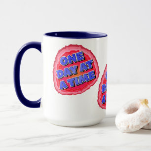 Mug Un Jour à la Fois Geode 12 Étapes Slogan de Récupé