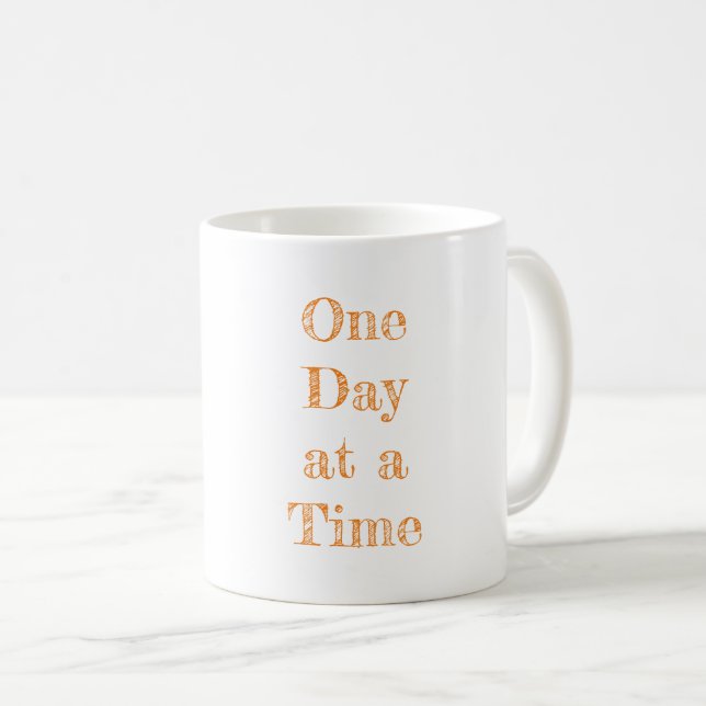 Mug Un jour à la fois Récupération Motivationnelle Typ (Devant droit)