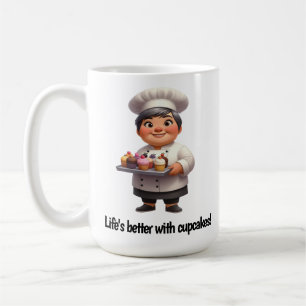 Mug Un joyeux chef pâtissier Posing pour la caméra
