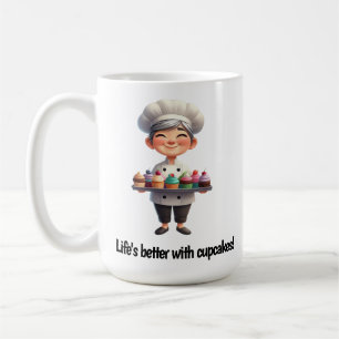 Mug Un joyeux chef pâtissier Posing pour la caméra
