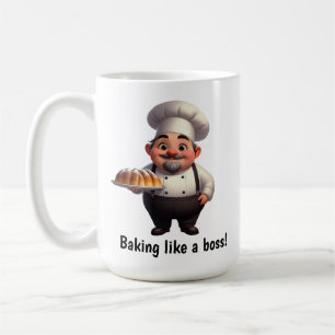 Mug Un joyeux chef pâtissier Posing pour la caméra