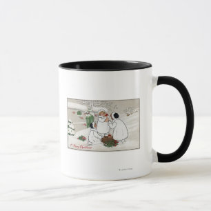 Mug Un joyeux ChristmasPeople tenant des porcelets