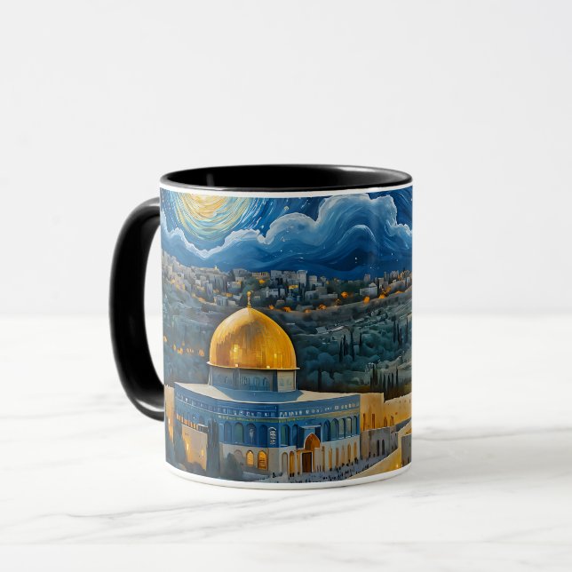 Mug Un message de paix et de liberté (Devant gauche)