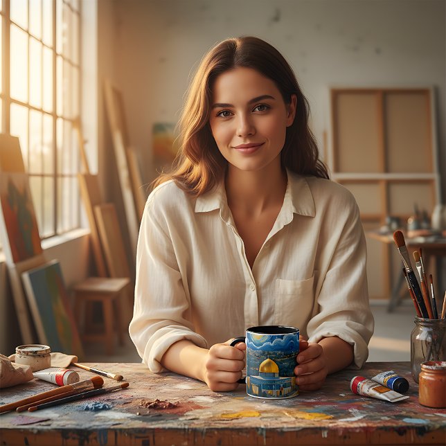 Mug Un message de paix et de liberté (Créateur téléchargé)