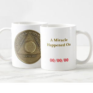 Mug Un miracle s'est produit à la date personnalisée d