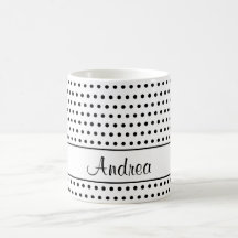Un Modèle Pour Votre Nom, Points Noirs Sur Blanc