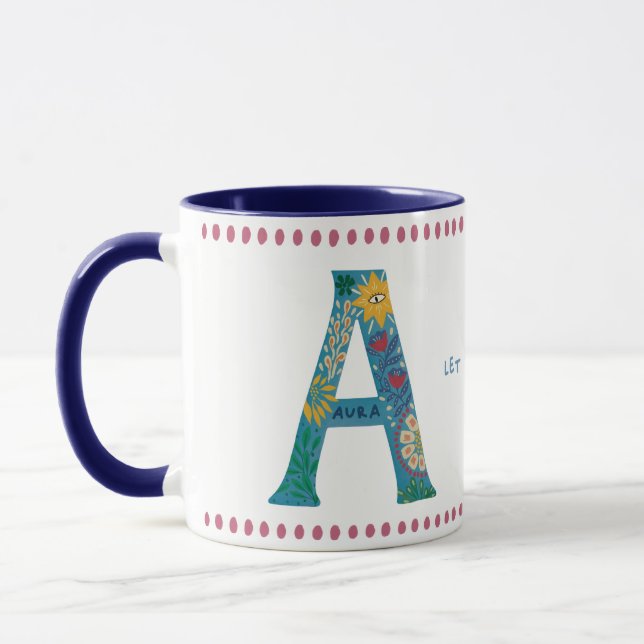 Mug Un monogramme - Aura Edition | Alphabet mystique (Gauche)