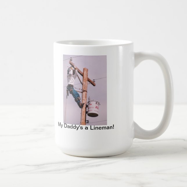 Mug Un monteur de lignes de mon papa ! (Droite)