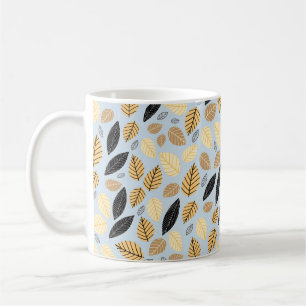 Mug Un motif sans couture des feuilles d'automne sur l