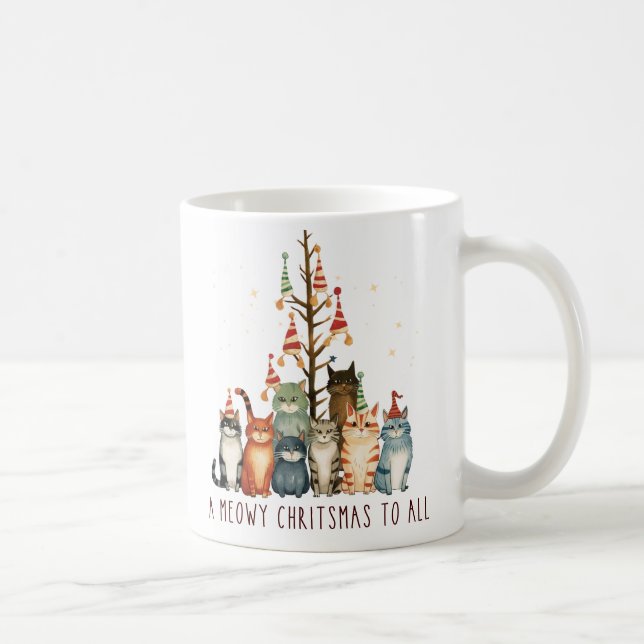 Mug Un Noël Meowy À Tous/Chats (Droite)