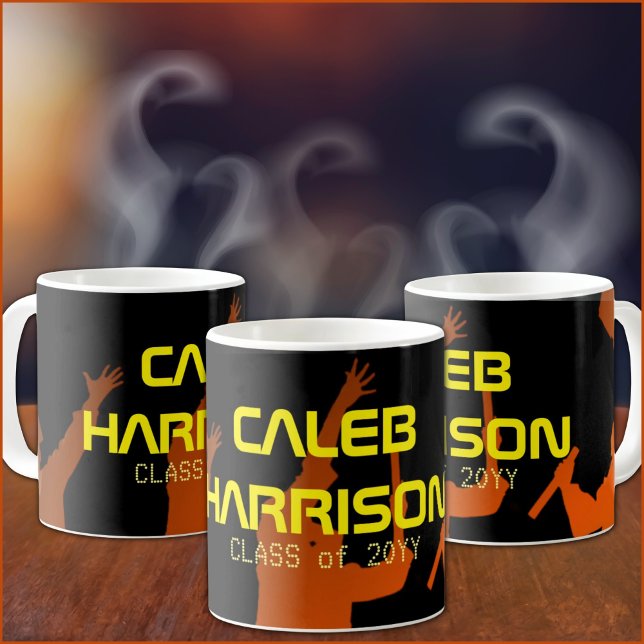 Mug Un noir élégant diplômé en technologie moderne (Créateur téléchargé)