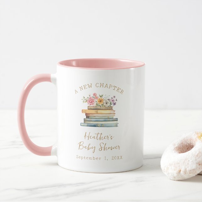 Mug Un nouveau Baby shower de livres de chapitre (A New Chapter Books Baby Shower Mug by Painted Paperie
)