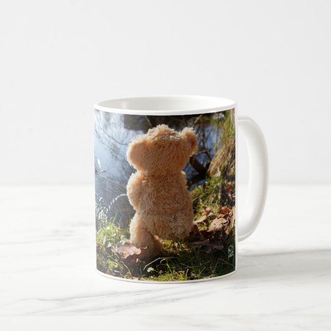 Mug Un ours drôle qui plante de façon déprimante. (Devant droit)