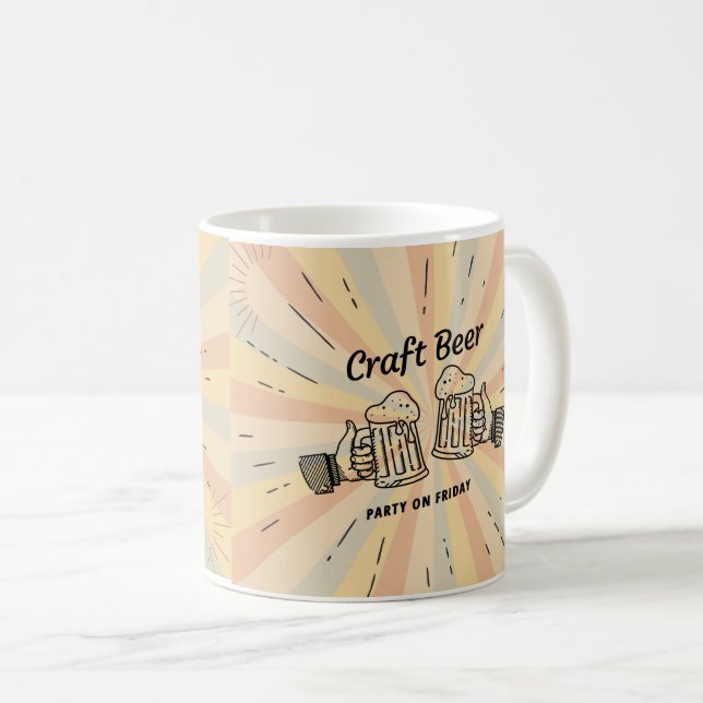 Mug Un ours en moquette rétro (Devant droit)