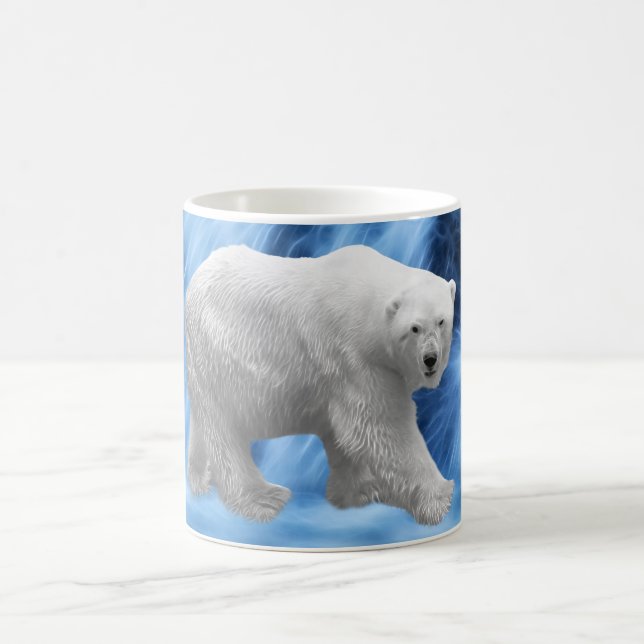 Mug Un Ours polaire à la cascade gelée (Centre)