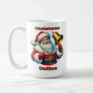 Mug Un Père Noël joyeux sonne une cloche de Noël