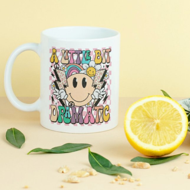 Mug Un Petit Peu Dramatique Drôle Super Dire (Créateur téléchargé)