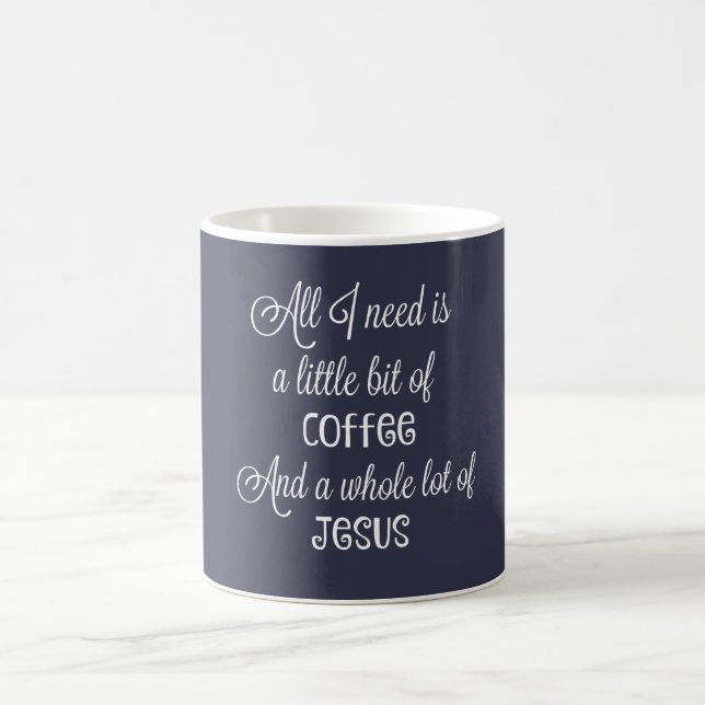 Mug Un peu de café et beaucoup de Jésus (Centre)