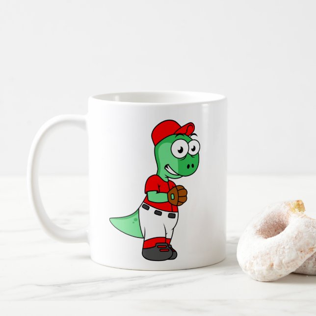 Mug Un Pitcher De Baseball Pachycephalosaurus. (Avec donut)