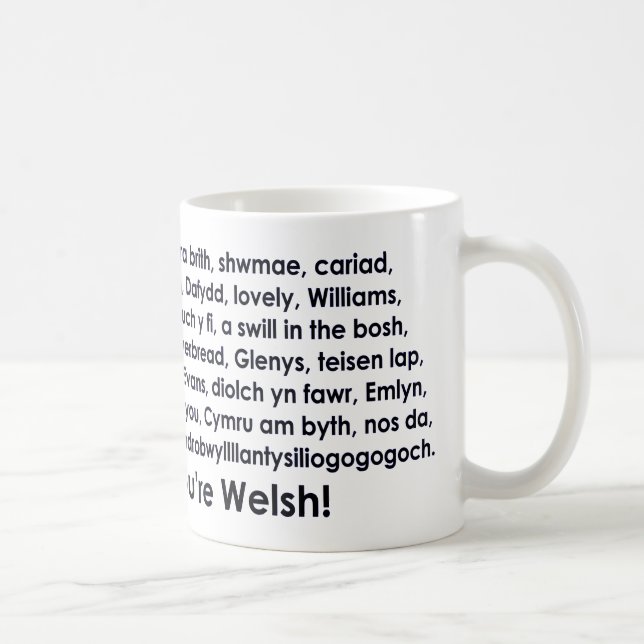 Mug Un rappel de chez soi. Pays de Galles. (Droite)