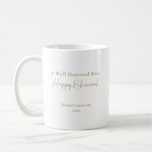 Mug Un repos bien mérité élégant Personnalisé
