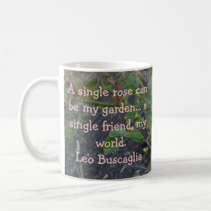 Mug Un rose simple peut être mon jardin