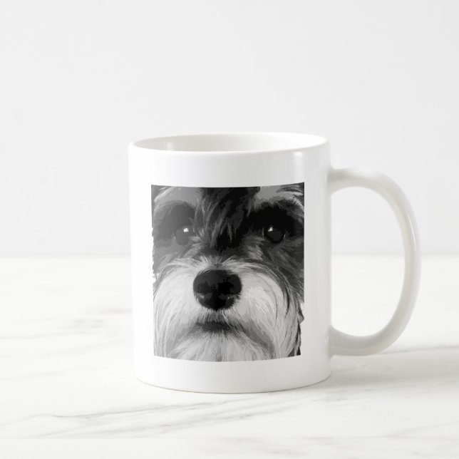Mug Un Schnauzer miniature noir et blanc (Droite)