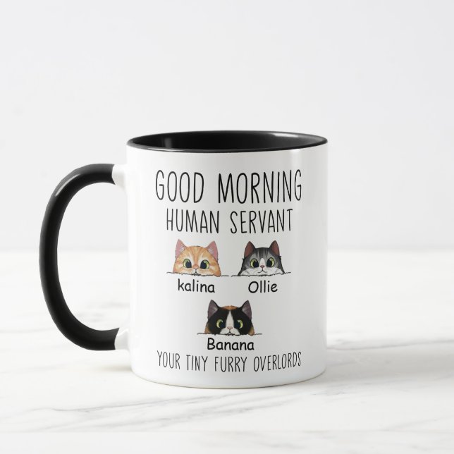 Mug Un Serviteur Humain Personnalisé Drôle Pour Le Pro (Gauche)