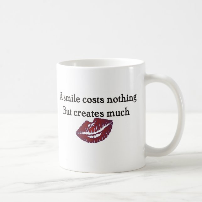 Mug Un sourire ne coûte rien mais crée beaucoup (Droite)