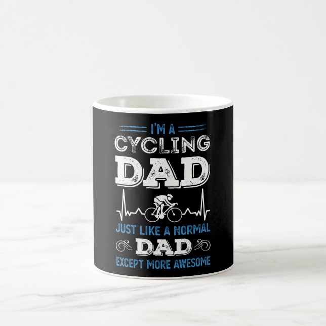 Mug Un super papa cycliste drôle (Centre)