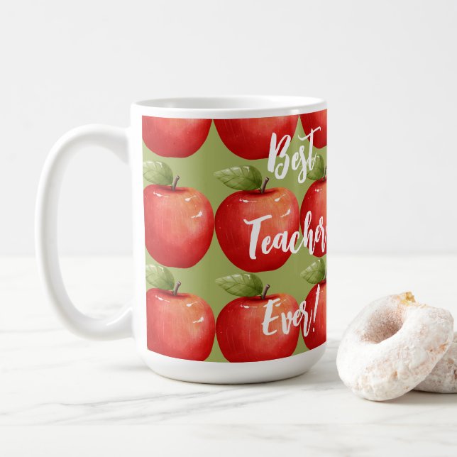 Mug Un tas de délicieux Pommes rouges meilleur enseign (Avec donut)