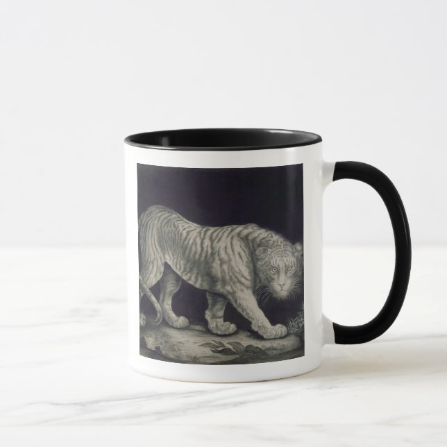 Mug Un tigre de vagabondage (crayon sur le papier) (Droite)